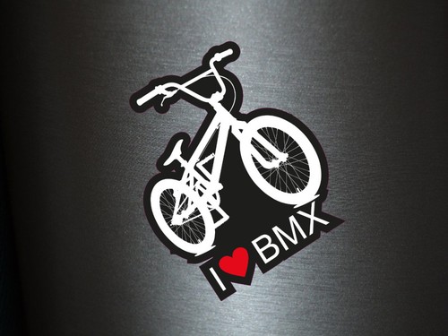 Aufkleber love bmx - aufkleber,