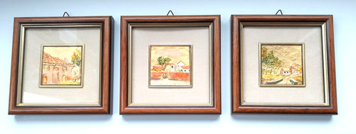 3er set edle miniatur - set, miniatur-bilder