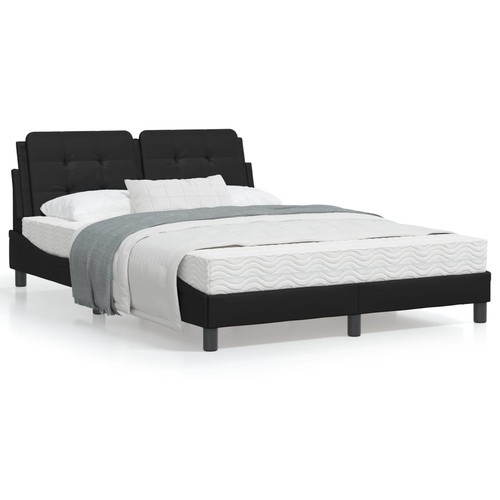 Bettgestell mit led schwarz - bettgestell,