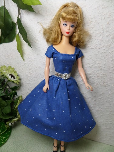 Kleid blau punkte für - blau,