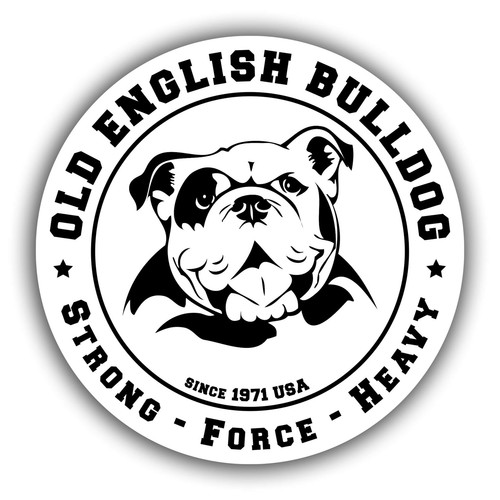 Old english bulldog aufkleber - old,