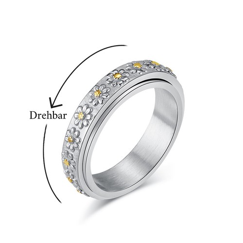 Drehbarer ring aus edelstahl - drehbarer,