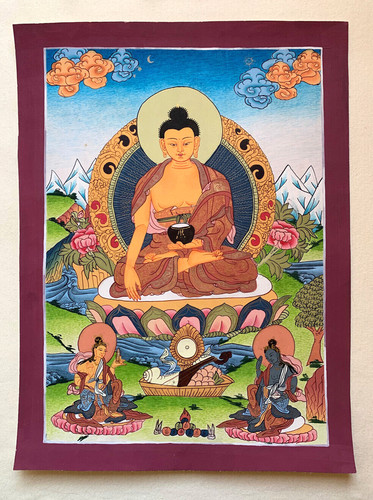 Thangka buddha shakyamuni - buddha,