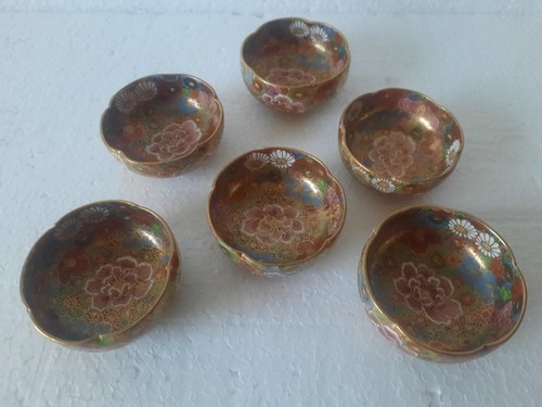 Antique satsuma schalen - 6x,