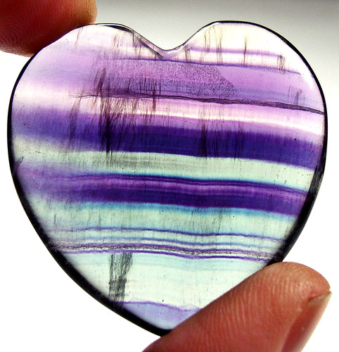 Fluorit regenbogenfluorit herz - fluorit,