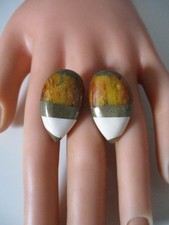 Bernstein  Ohrringe Clips 925