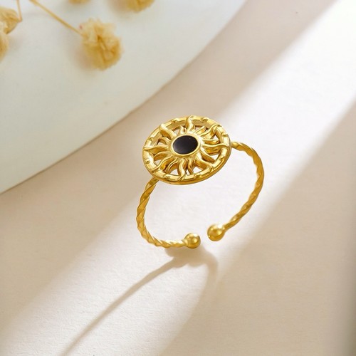 Vergoldete offener ring - vergoldete,