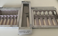 TCM Tchibo Besteck 13T Kaffeelöffel+Kuchengabeln+Tort Palace Perlmutt-Opt.Creme