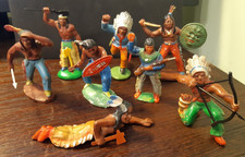 DDR - Indianer - Massekunststofffiguren - von Lisanto, Bayer, Hopf