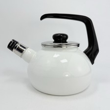 Geithaner Teekessel Wasserkessel Flötenkessel weiß. lackiert ca. 2L Ø 20 cm