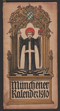 MÜNCHENER KALENDER 1910 WAPPEN OTTO HUPP