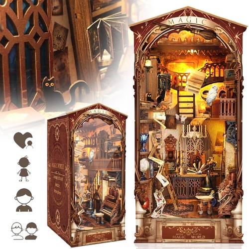 Book nook kit diy puppenhaus - book, kit-diy