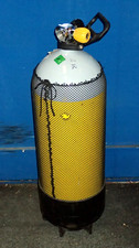 15 Ltr Tauchflasche Kreuzventil Aircon, 200 bar, §
