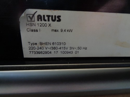 Backofen tür altus hsn - backofen, 1200