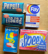 ::: POSTEN ALTES WASCHPULVER PÄCKCHEN PERSIL FEWA FAY SPEE AUS DEN 50ERN