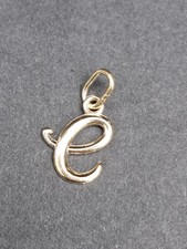 E Charm Anhänger  10k  Gelbgold