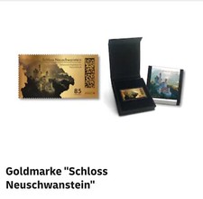 Goldbriefmarke „Schloss