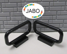 F11/12/5) Lego 2x 4083  Zaun / Absperrung schwarz 7637 8673 10183 7879 75059