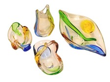 Böhmisches Glas Set 60er 70er