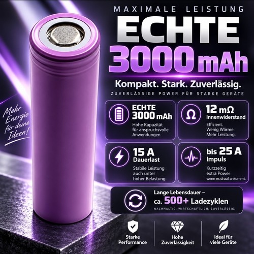 Akkuzelle 3000mah - akkuzelle,
