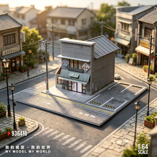 Diorama garage modell - 1:64,
