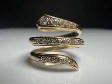 585 14K Gelbgold Snake Ring