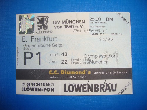 Ticket 1860 münchen - 1860,