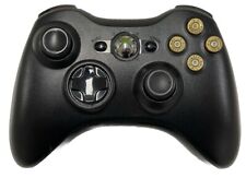 Xbox 360 Wireless Controller Original schwarz - 9mm Umbau - Originalhülsen 
