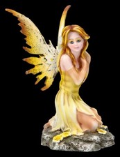 Elfenfigur - Fenella in gelbem Kleid - Feen-Deko für Zuhause  - Fantasy - H13 cm