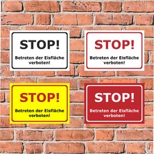 Schild - Stop - Betreten der