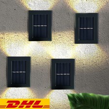 2-10X LED SOLARLEUCHTEN WANDLAMPEN ZAUNLEUCHTE GARTENLEUCHTE AUßEN TREPPEN LAMPE