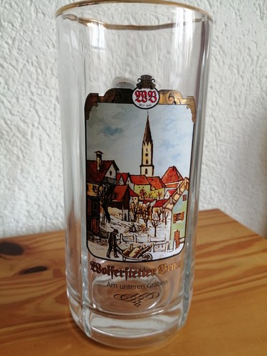 Bierkrug glas mit - 0,5,