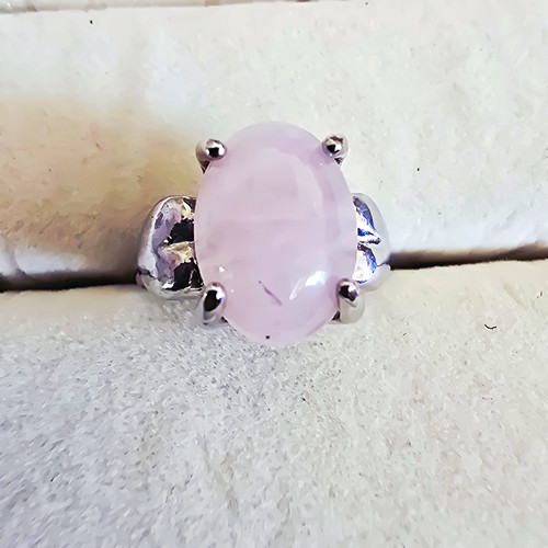 Ring silberfarben rosa - 18,