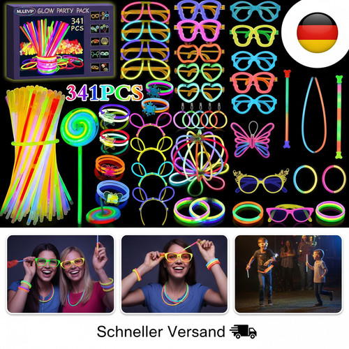 341 stück knicklichter - knicklichter, party