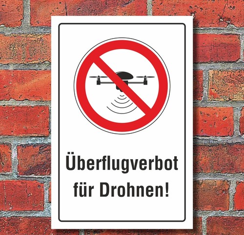 Schild überflugverbot drohnen - Überflugverbot,