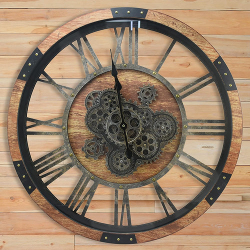 68cm große vintage wanduhr - große,