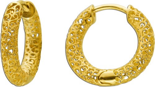Creolen gelbgold 333 - creolen, 8k