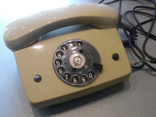 Vintage telefon 80er - telefon,