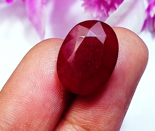 Natürlich roter beryll oval - natürlich,