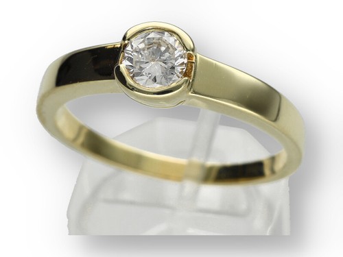 Solitär brillant ring damen - brillant,