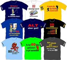 80 Jahre Geburtstag T-Shirt Geschenkidee  80 Jahre Alt Shirt Jubiläum Geschenk