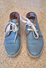 Desert boots Damen knöchelhohe Schuhe Schnürschuhe Zign Leder hellblau Gr. 40