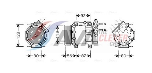 Kompressor klimaanlage ava - kompressor,