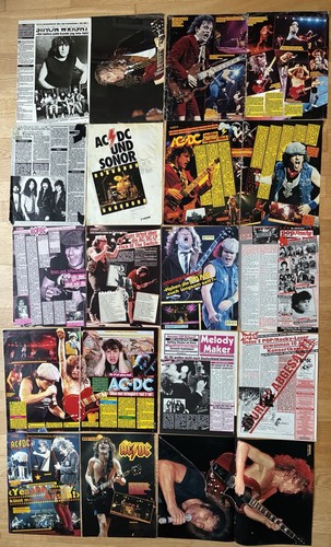 Poster artikel clippings - ac/dc,