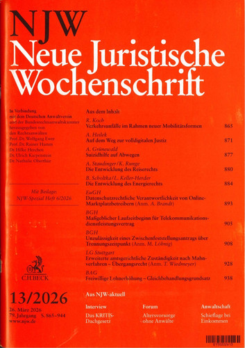 Njw 2026 neue juristische - 13/2026,