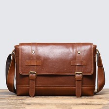 Herren Leder Messenger Tasche