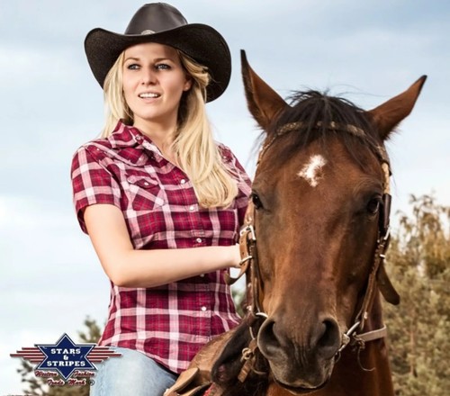 Stars und stripes westernbluse - stars,