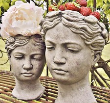 ❀ Pflanztopf Frauenkopf