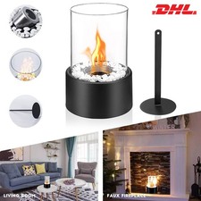 Freistehender Bio-Ethanol Standkamin Dekokamin Kaminofen anthrazit winter warm