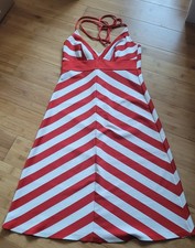 Sommerkleid rot-weiß